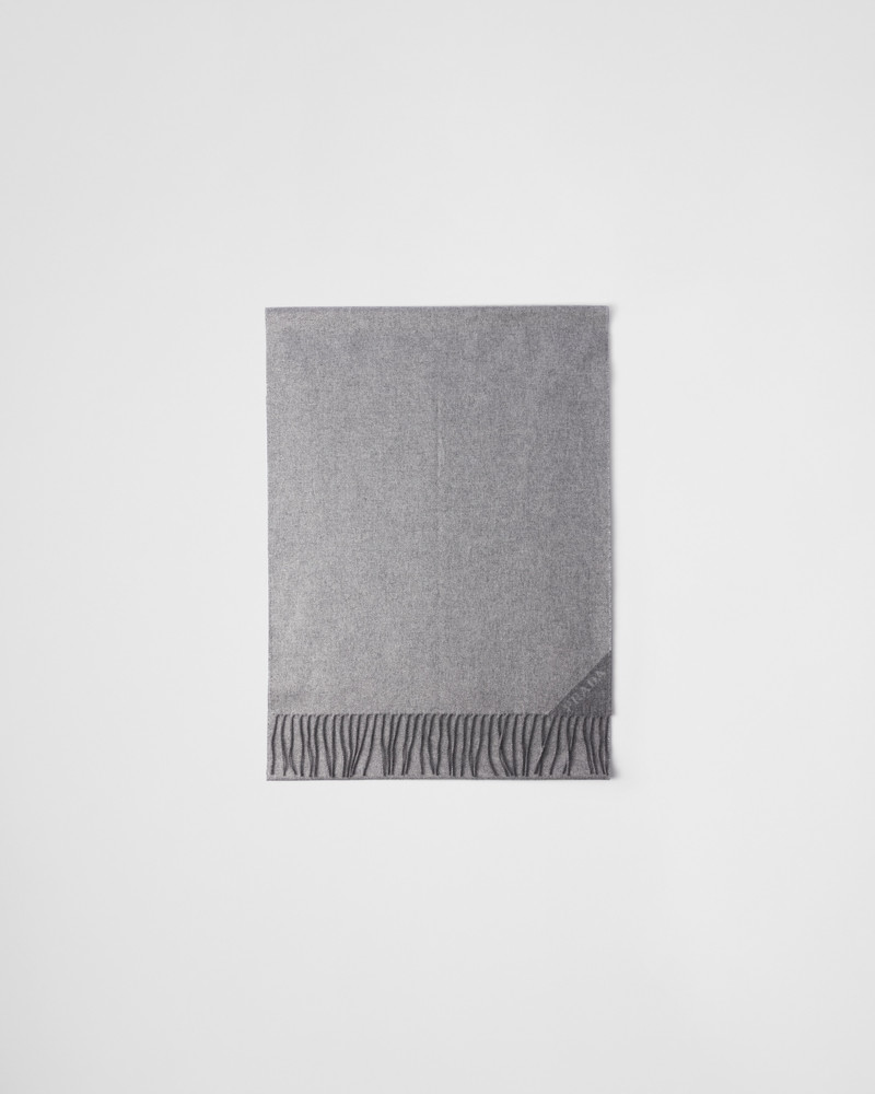 Jacquard Evening silk, cashmere and Lurex scarf - 1