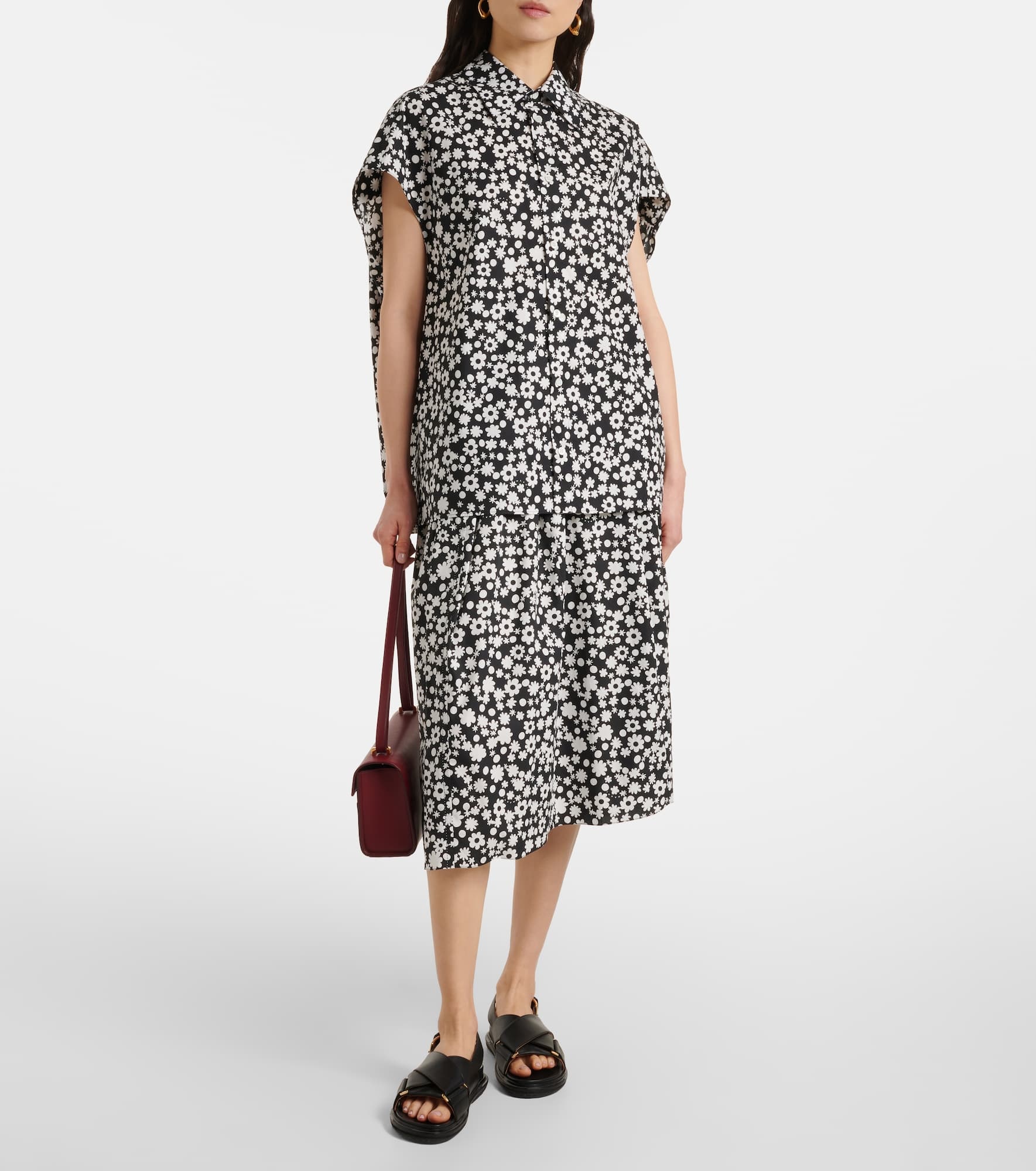 Printed cotton poplin shirt - 2