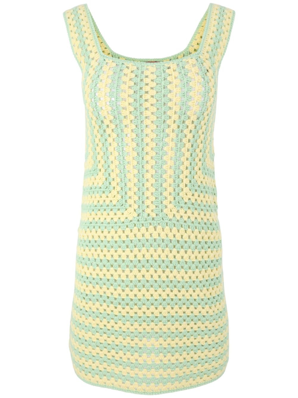 Psychedelic crochet-knit dress - 1