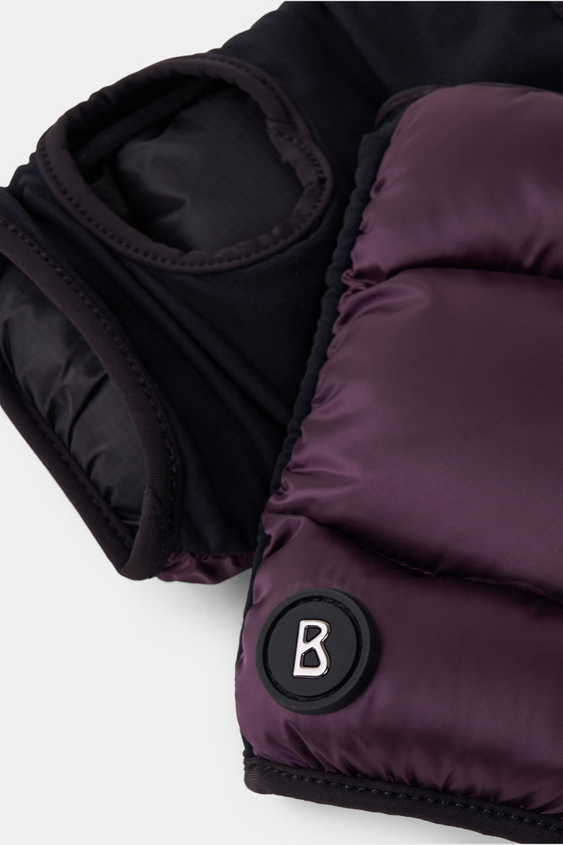 BOGNER Touch gloves in Black/Plum outlook
