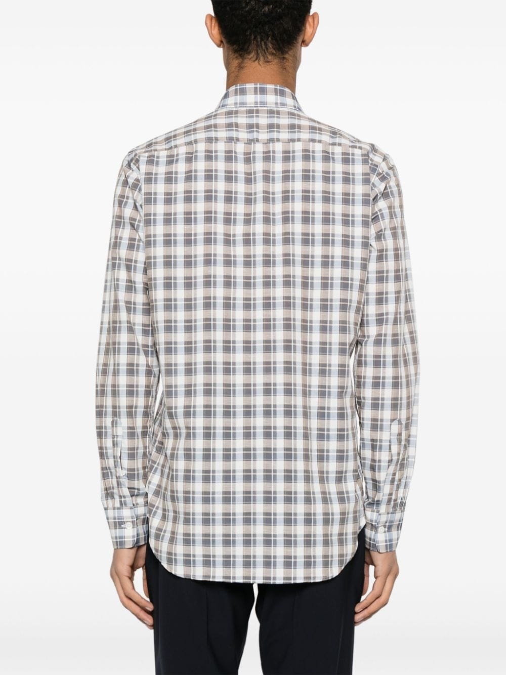 long-sleeves checked shirt - 4