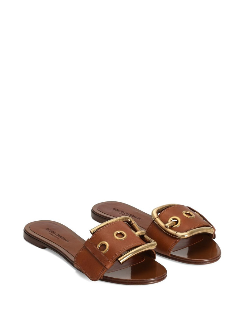 Dolce & Gabbana buckle-detail flat sandals outlook