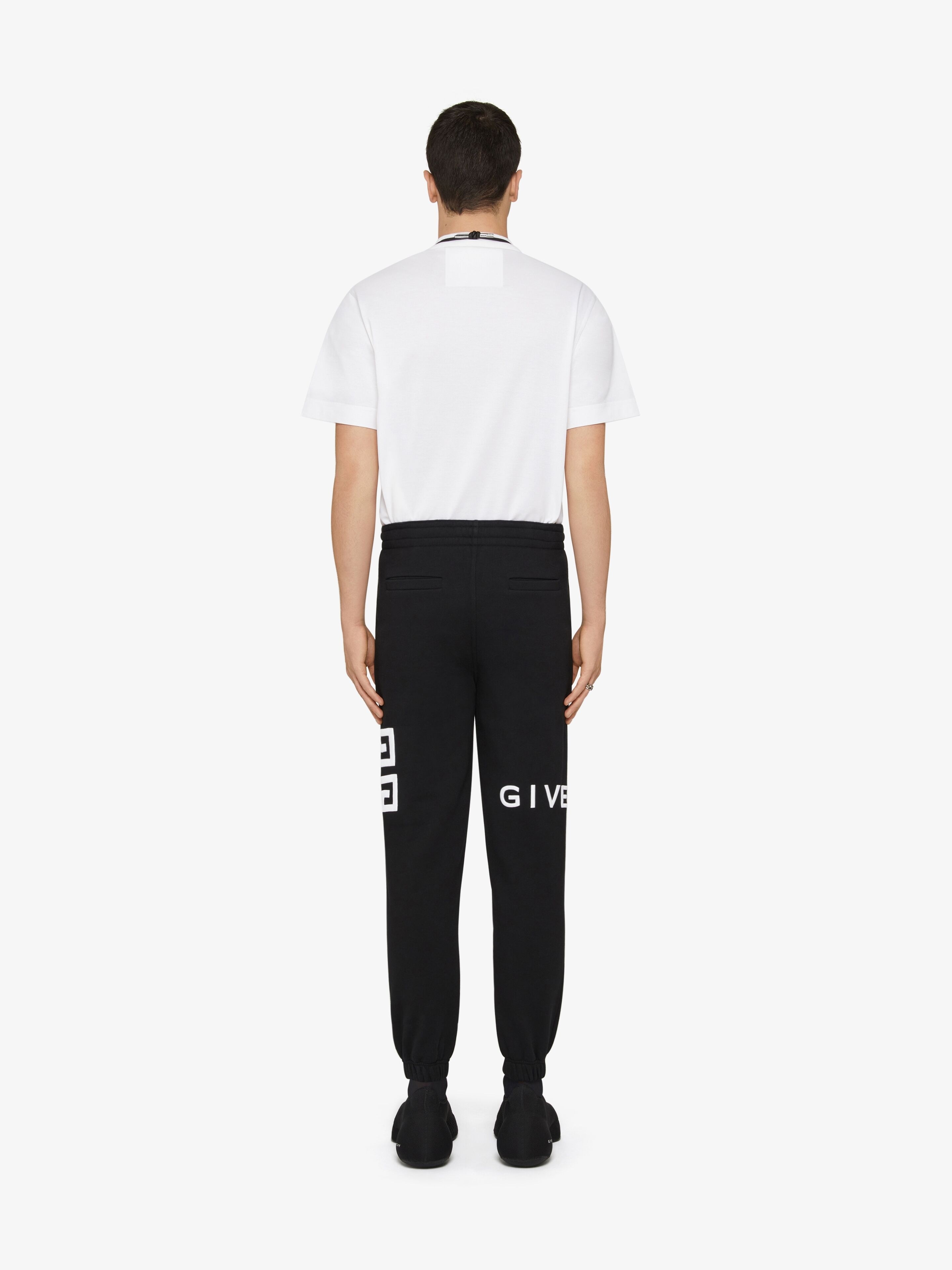 GIVENCHY 4G SLIM FIT JOGGER PANTS IN FLEECE - 4