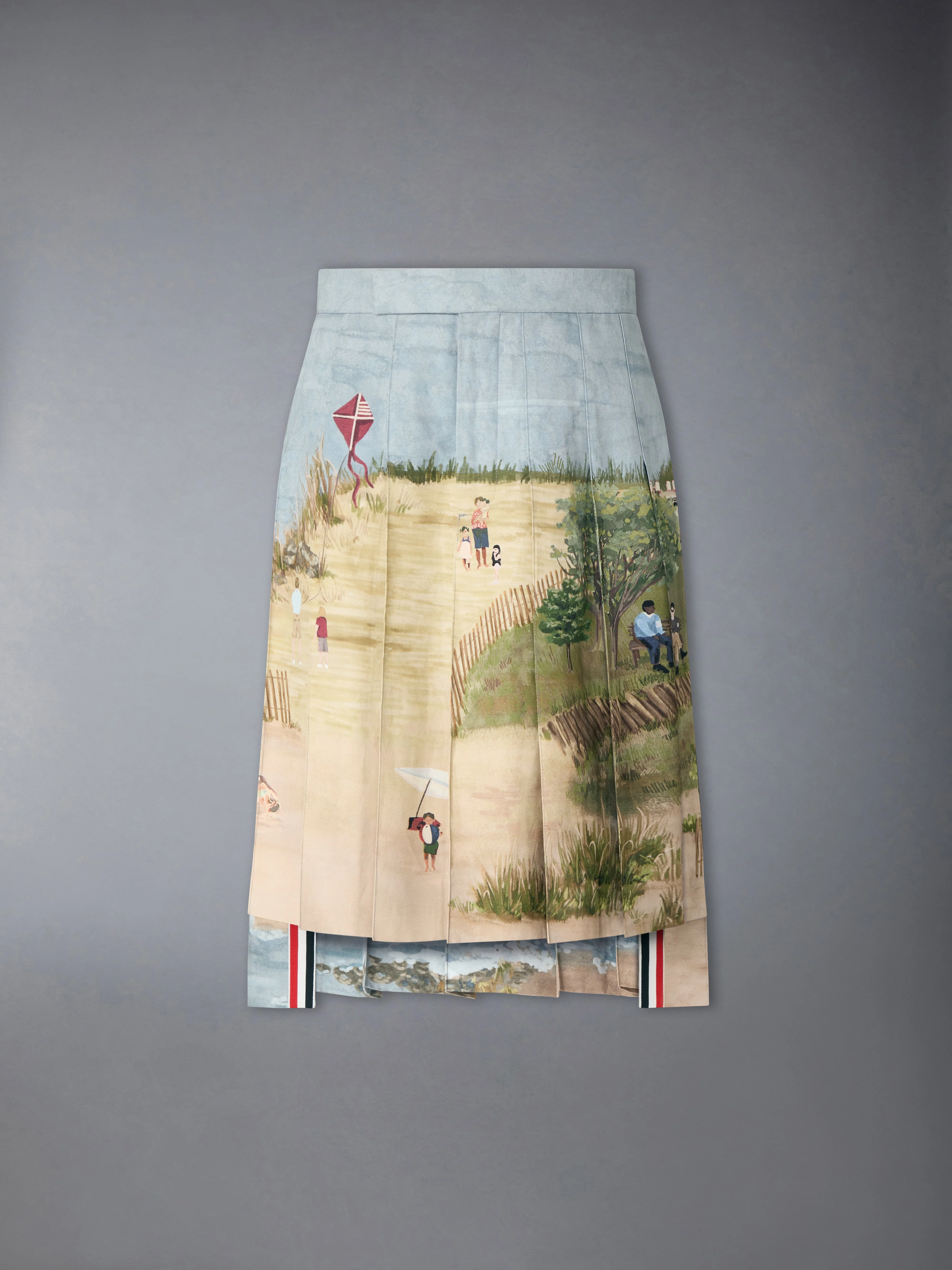 NANTUCKET SCENIC PLEATED SKIRT - 1