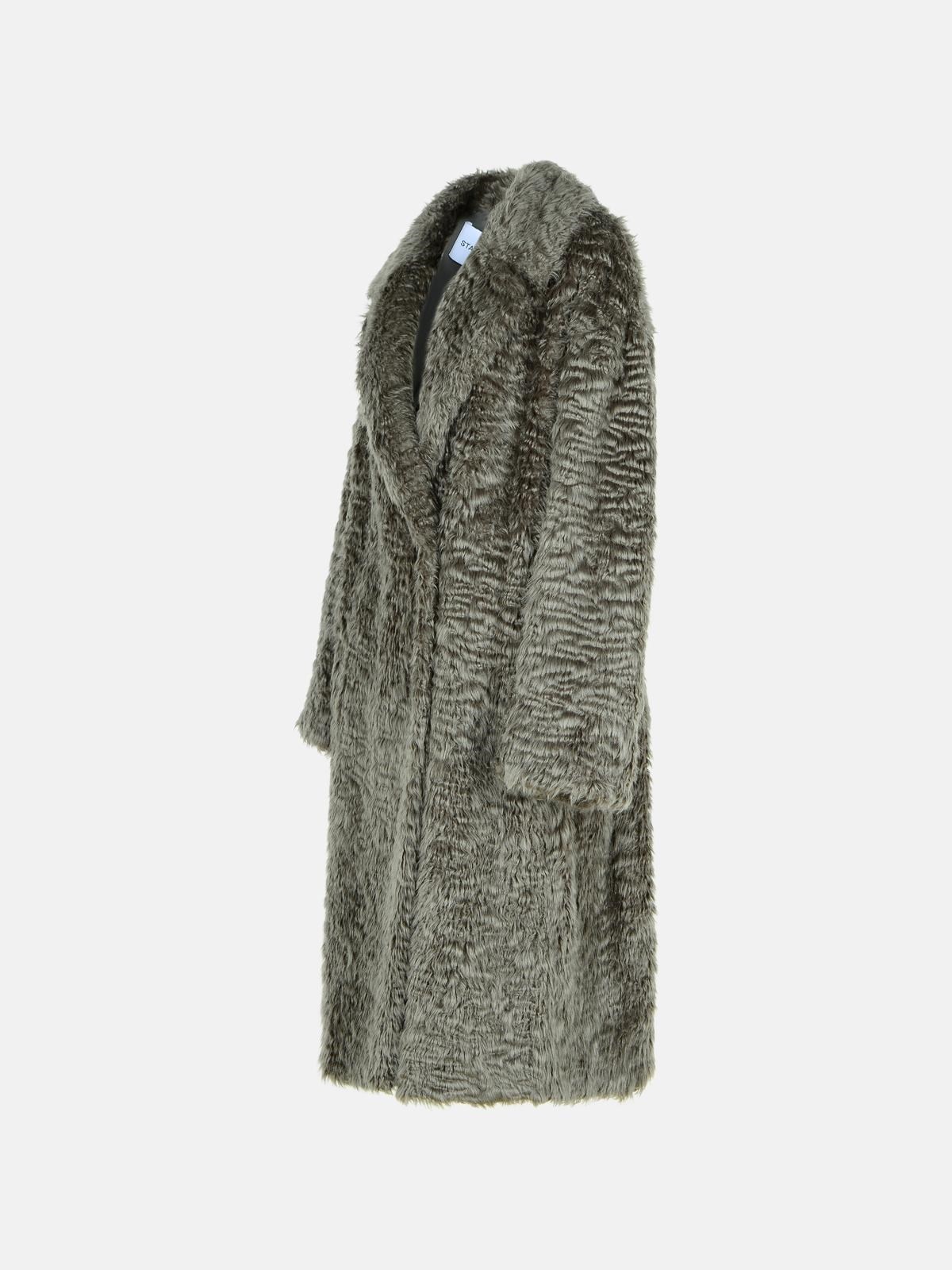 'NICOLE' GREY MODACRYLIC COAT - 2