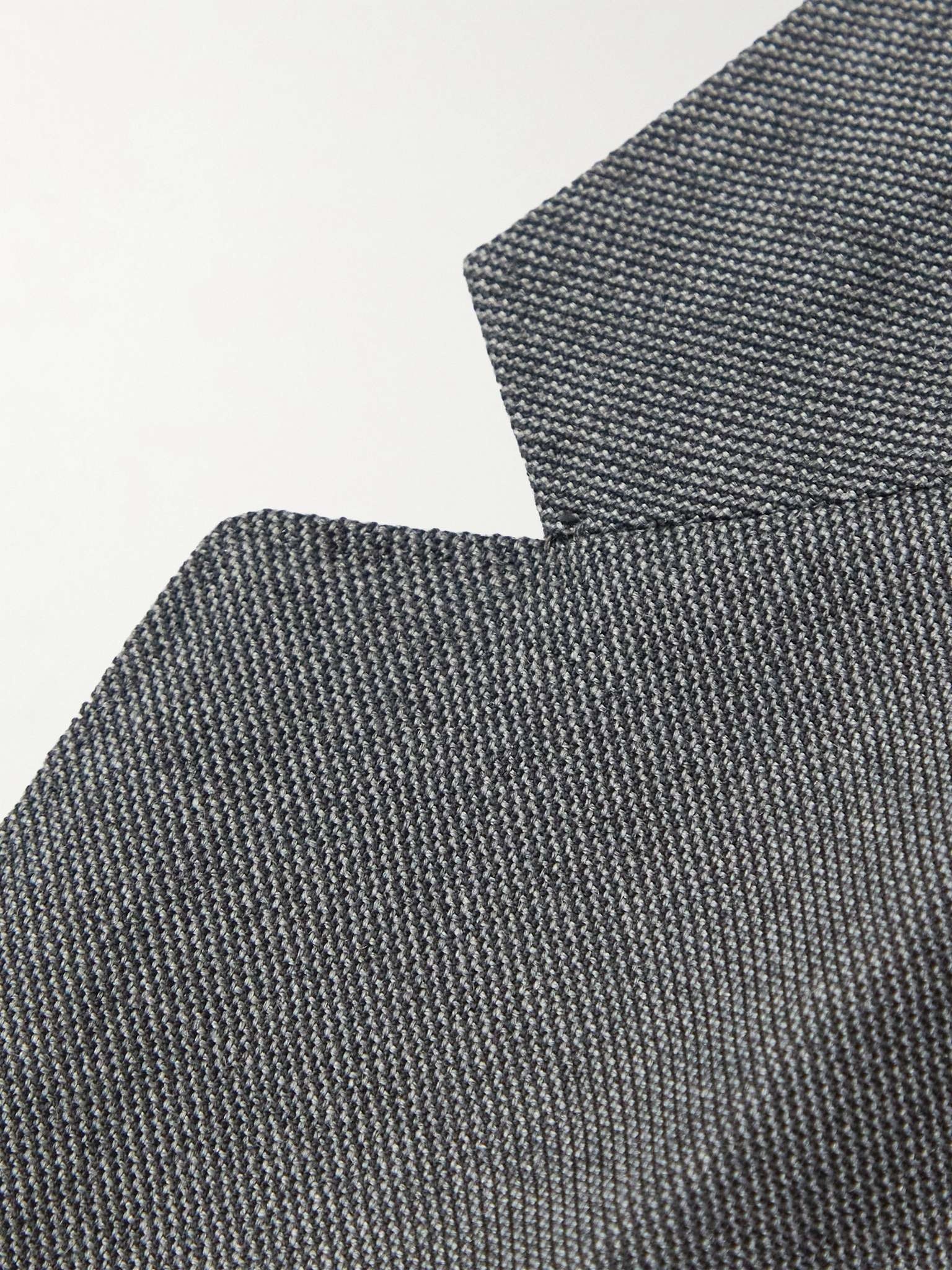 Slim-Fit Striped Wool-Blend Blazer - 3