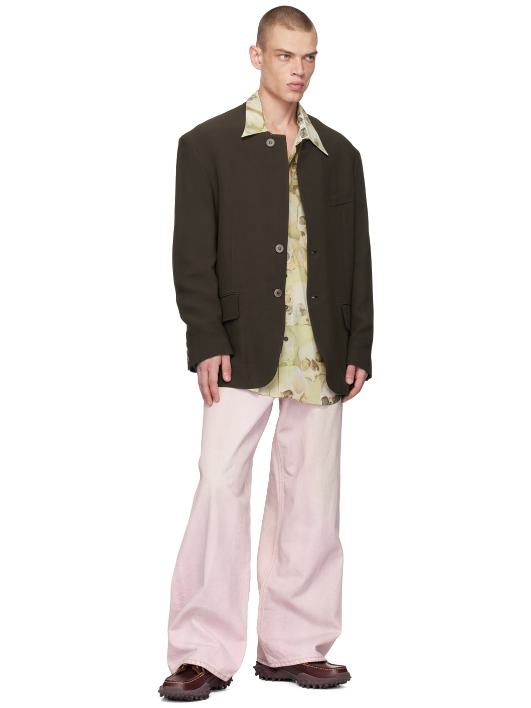 Brown Moquette Blazer - 4