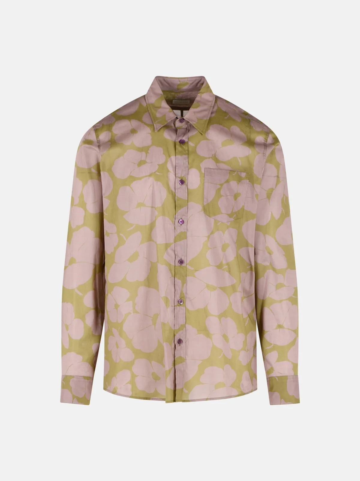 GREEN COTTON SHIRT - 1