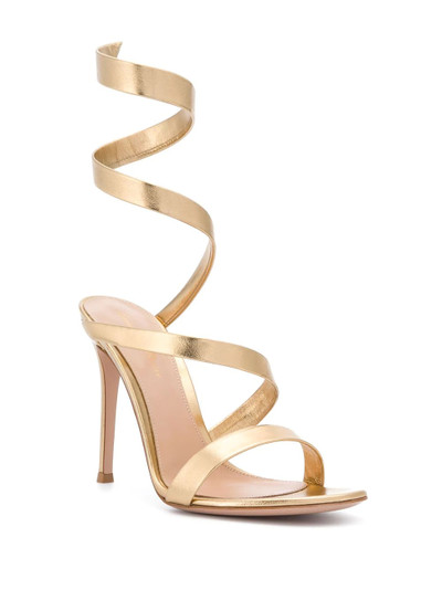 Gianvito Rossi twist-strap leather sandals outlook