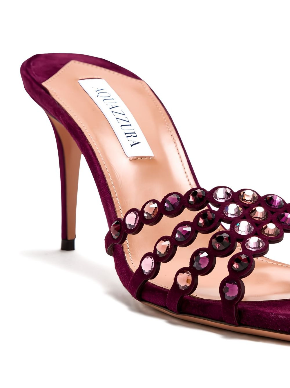 crystal-embellished stiletto sandals - 3