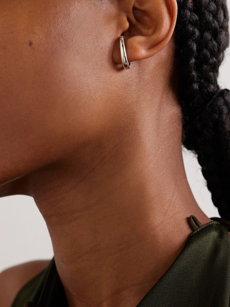 Sophie Buhai Petite Noodle Silver Hoop Earrings outlook