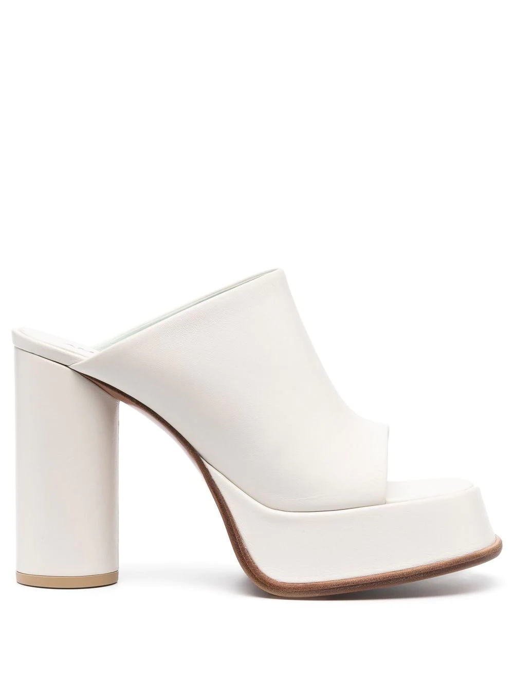 open-toe mule heels - 1