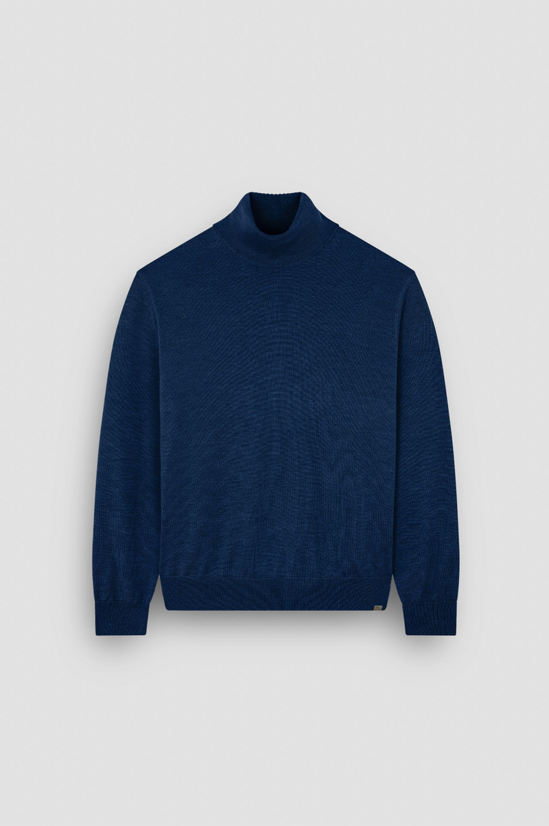 WOOL AND SILK TURTLENECK SWEATER 1