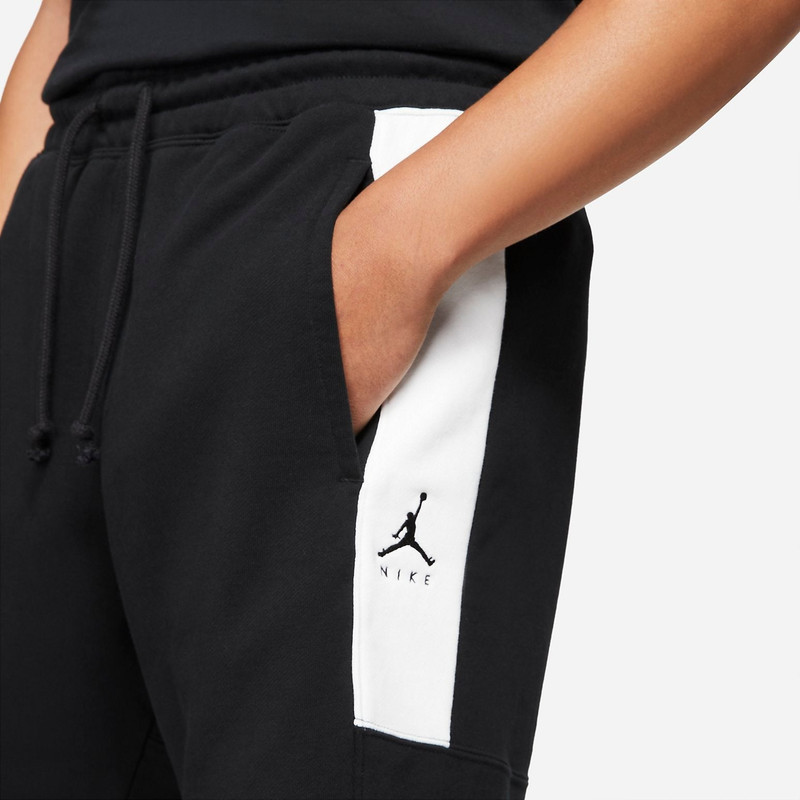 Jordan Air Jordan Jumpman Logo Fleece Shorts 'Black White' DA7205-010 outlook