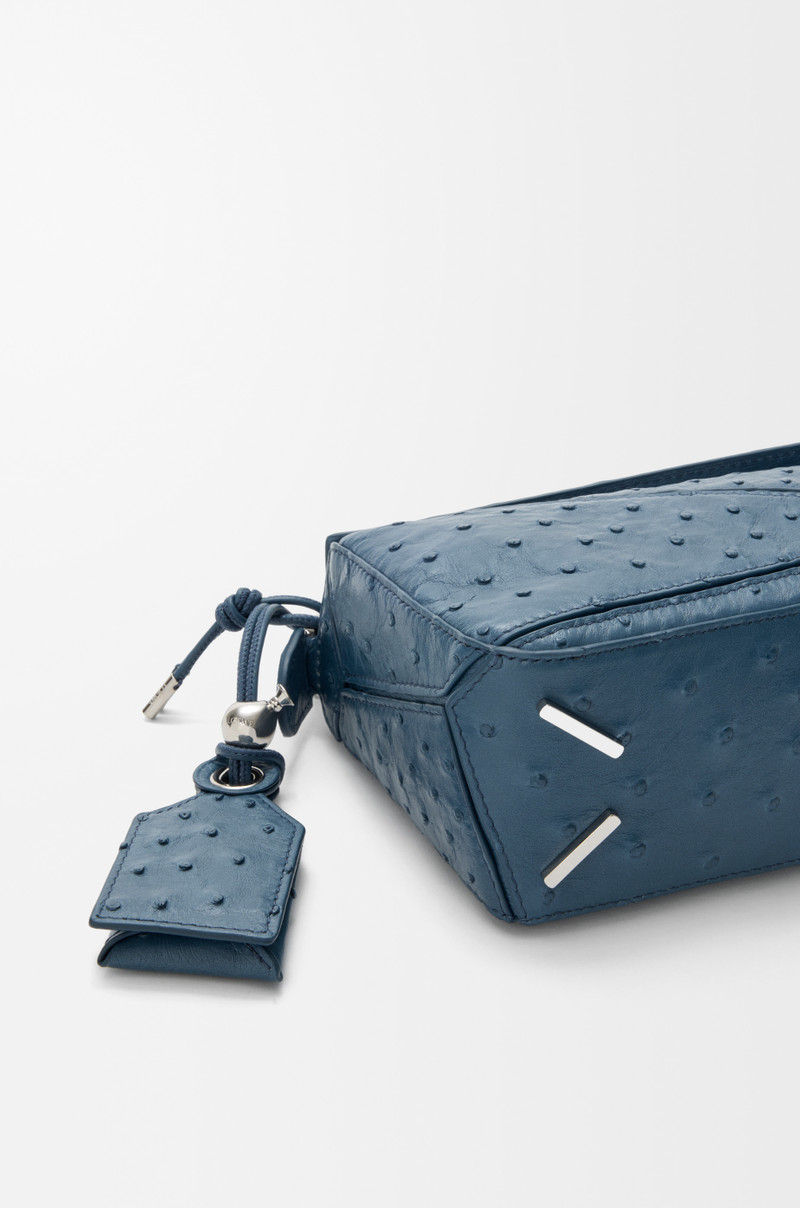 Mini Featherlight Puzzle bag in ostrich 9