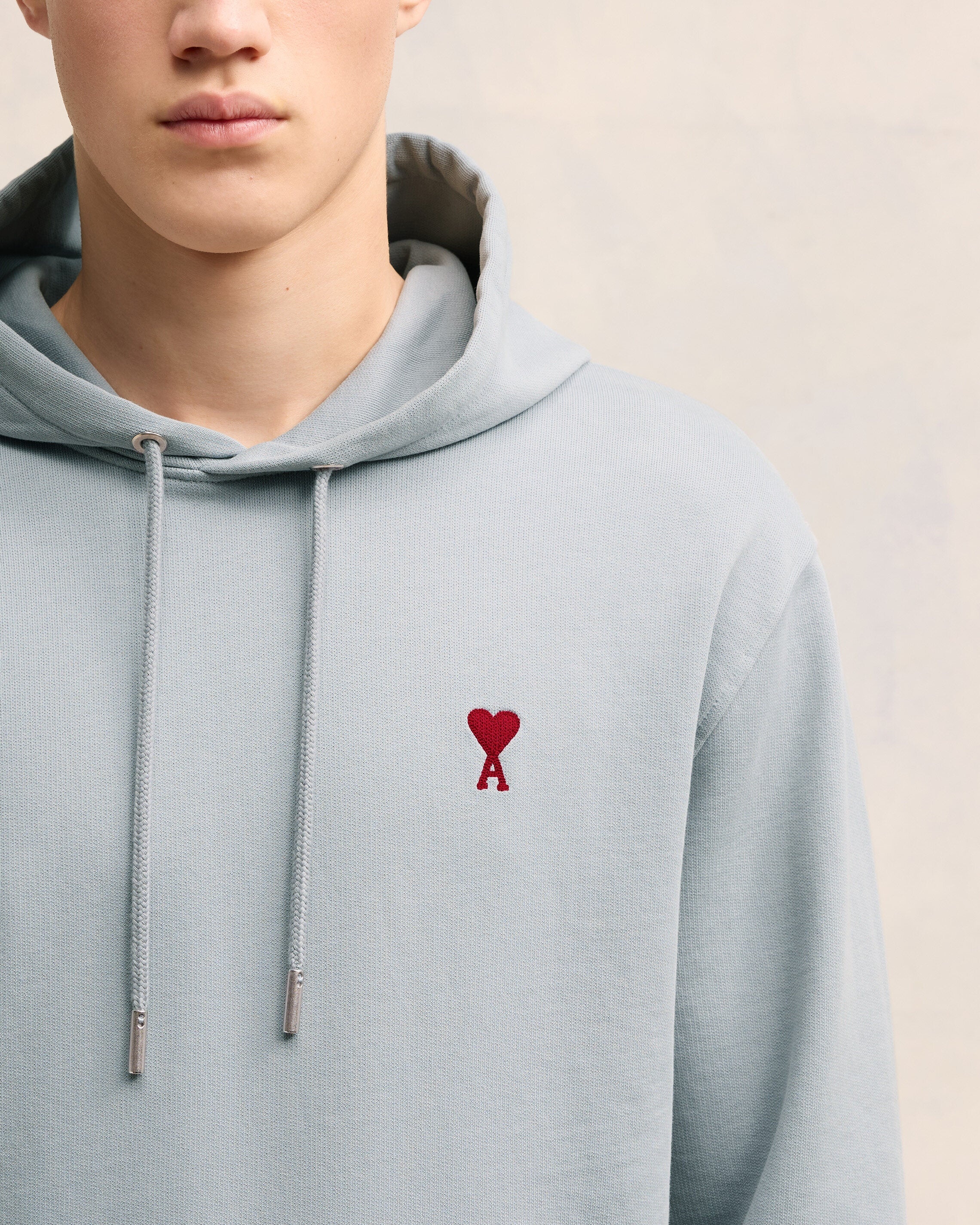 AMI Paris RED AMI DE COEUR HOODIE | REVERSIBLE