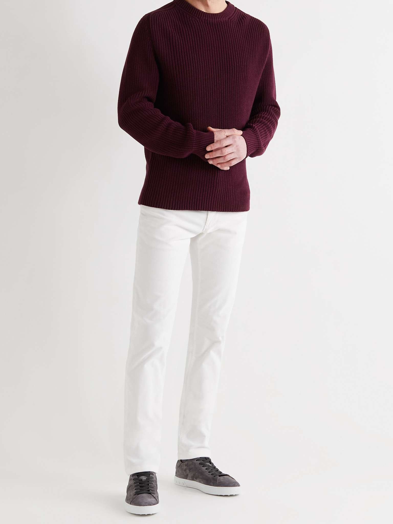 Ribbed Cotton Sweater - 2