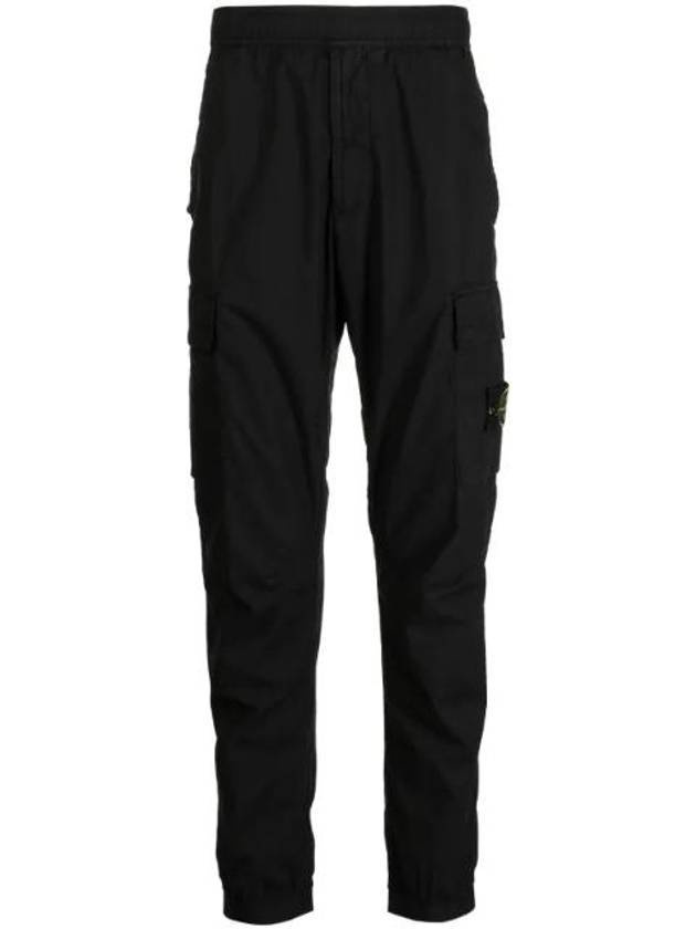 Wappen Patch Cargo Track Pants Black - 1