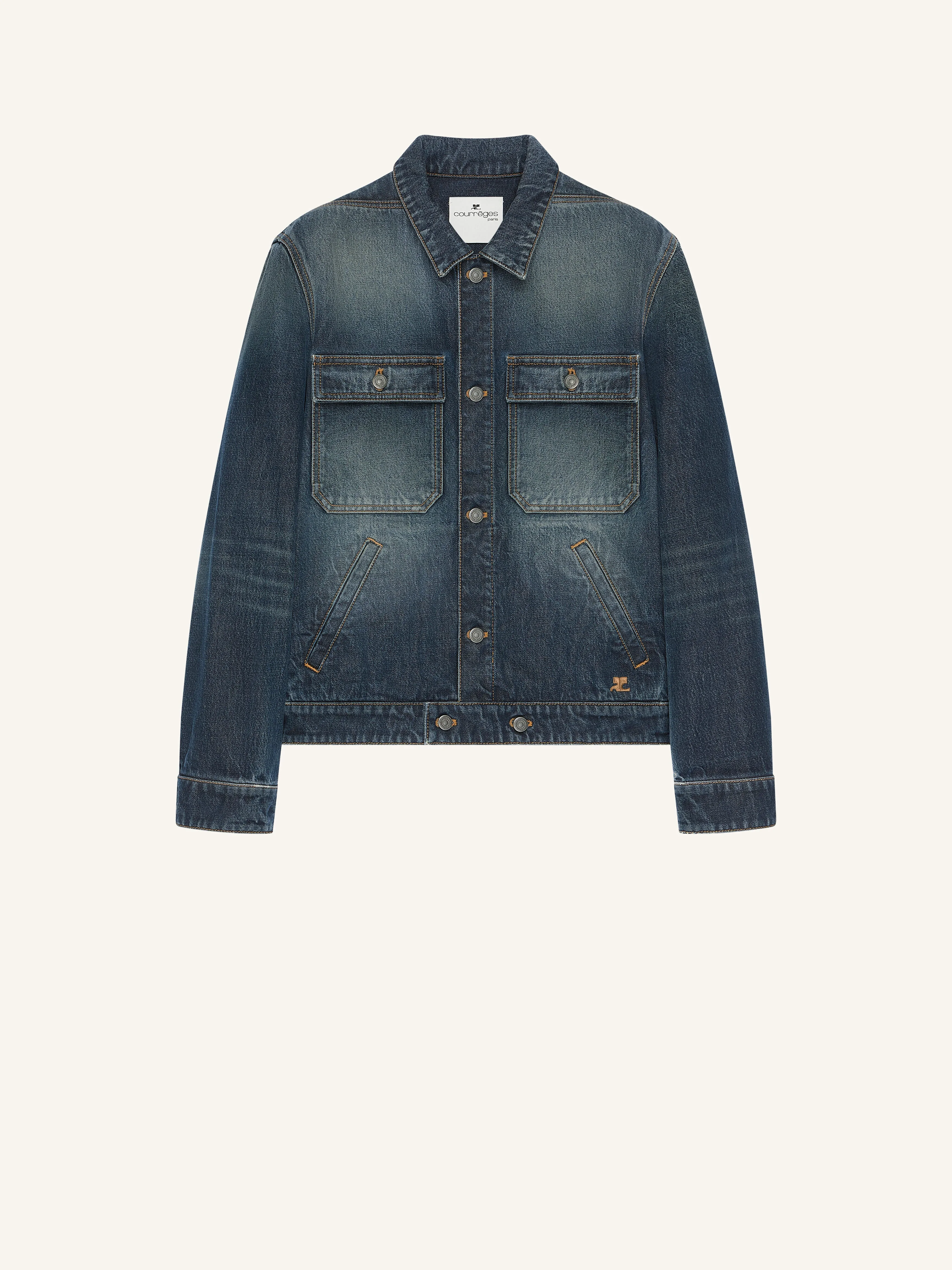 VINTAGE DENIM TRUCKER JACKET - 1