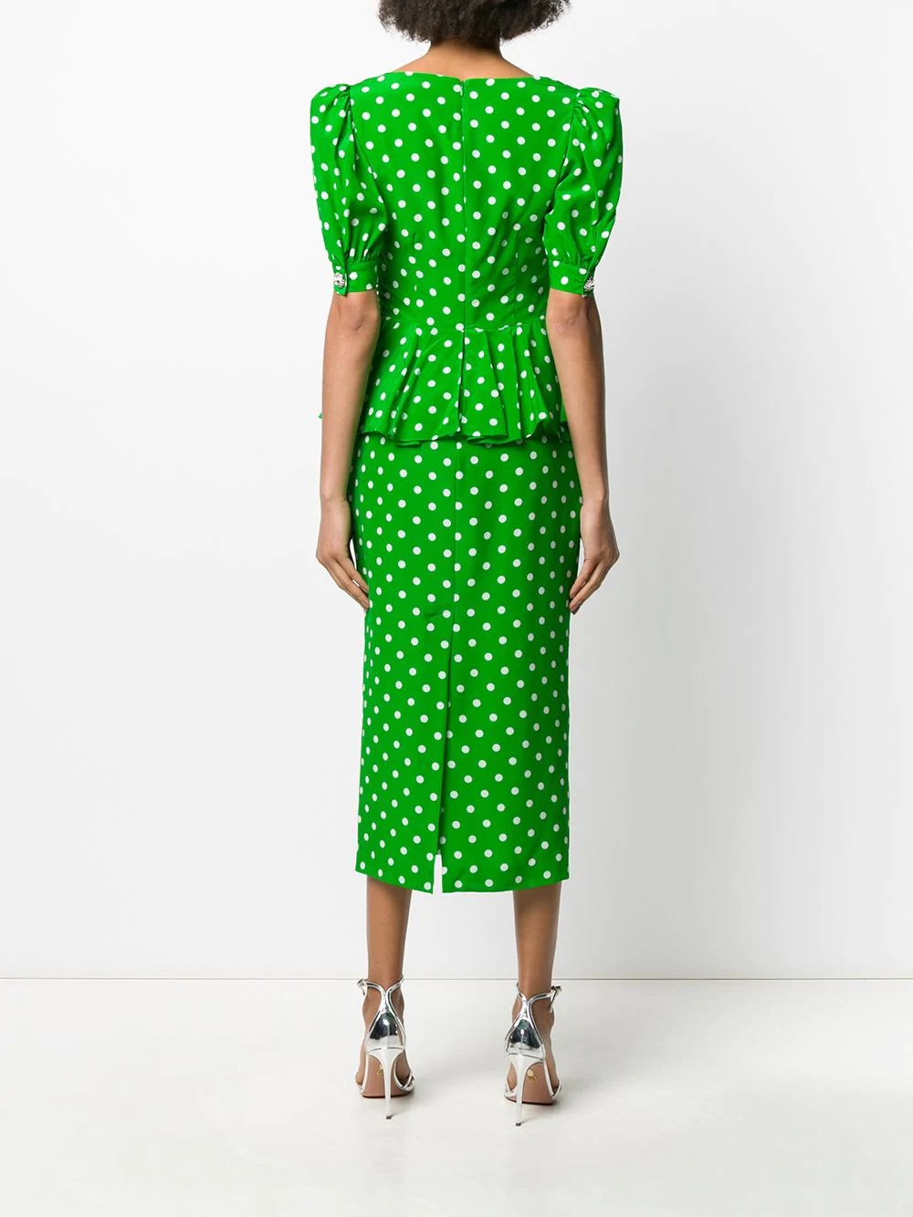 polka dot midi dress - 4