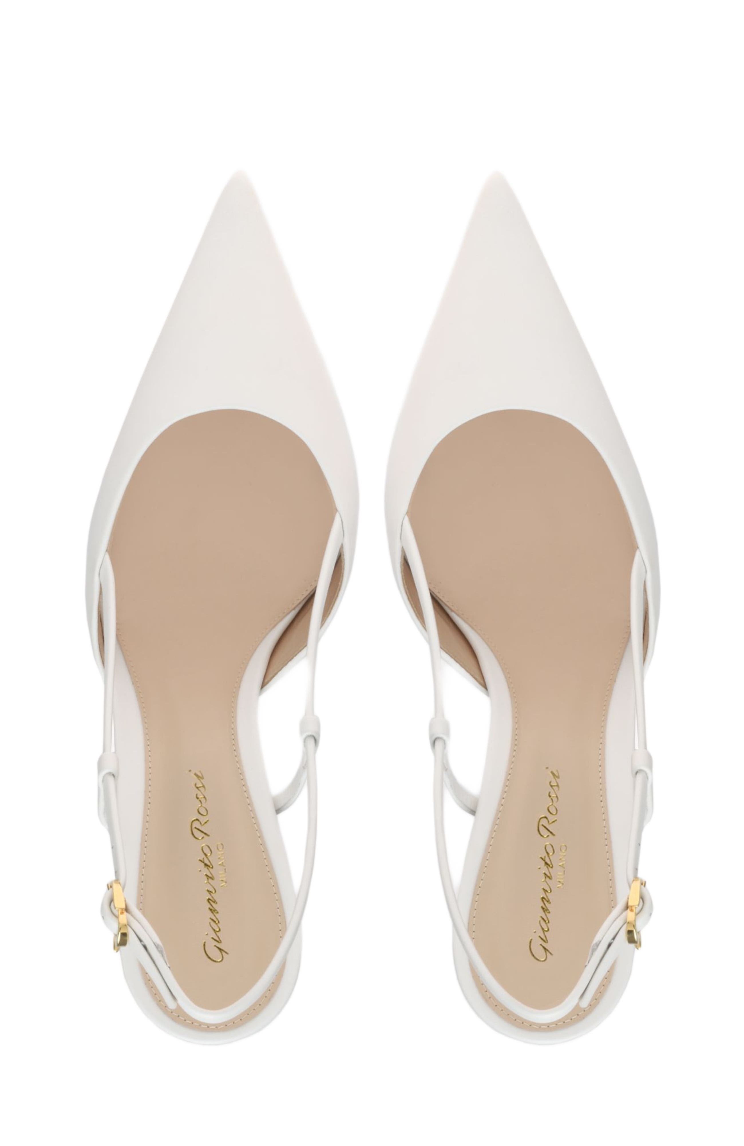Gianvito Rossi Ascent Slingback in White at Nordstrom - 3