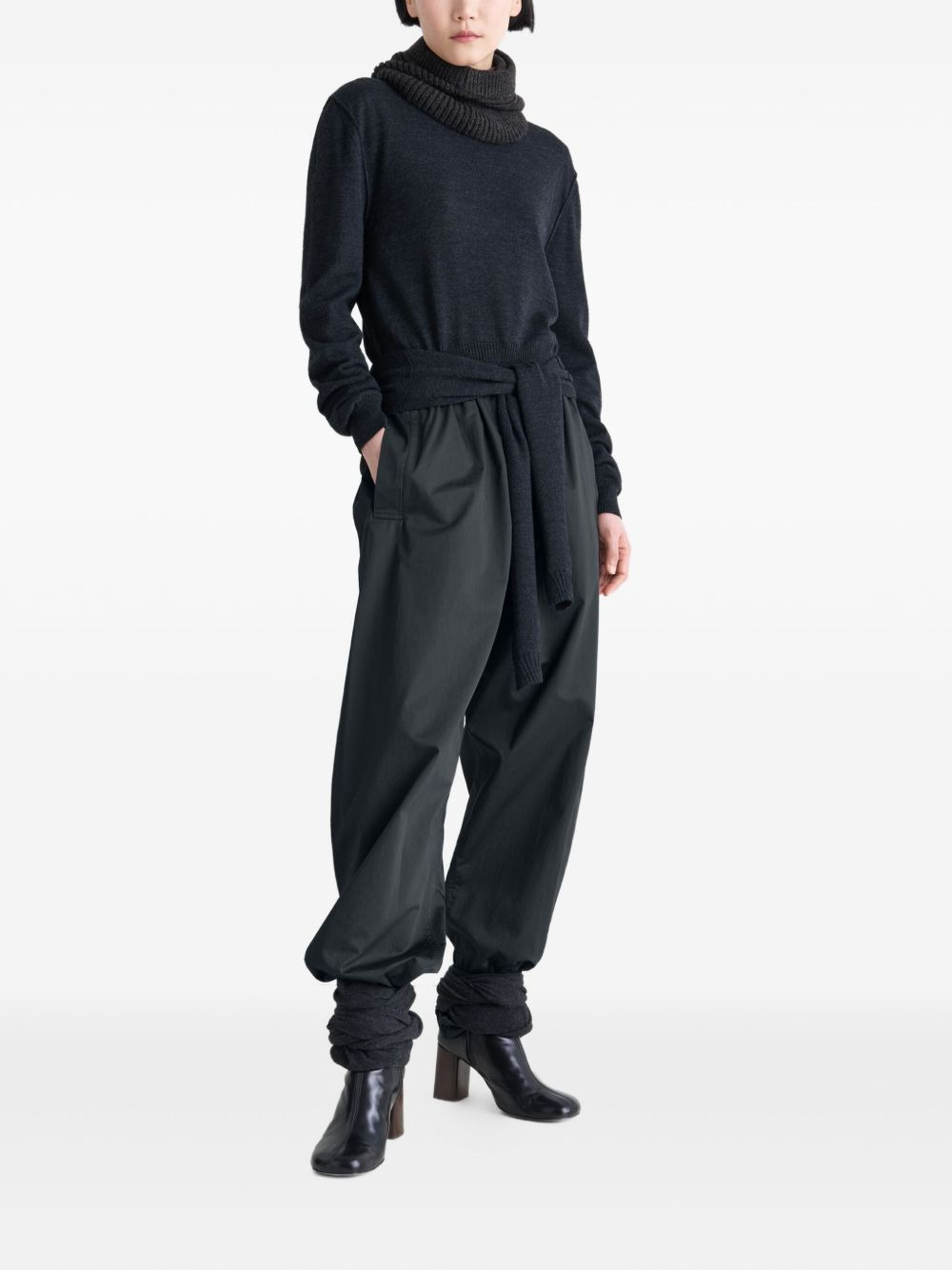 Pyjama elasticated-waist cotton trousers - 3