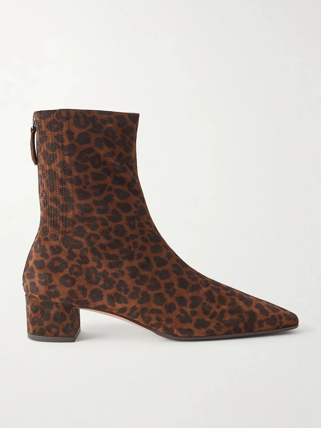 Saint Honoré 35 Animal-print Suede Boots - 1