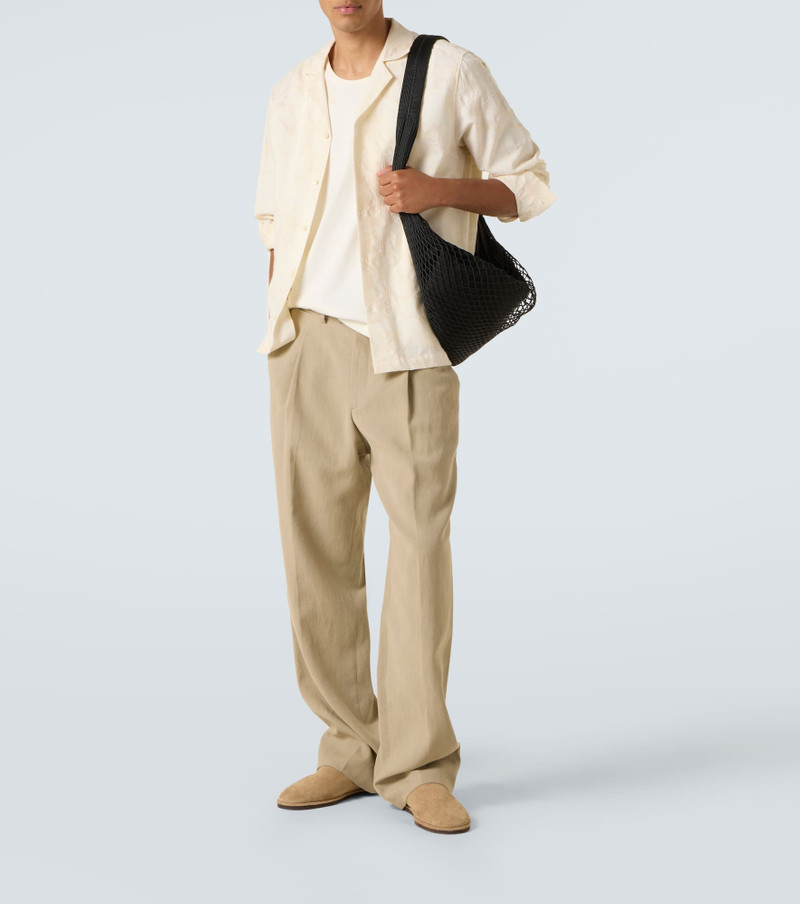 FRESCOBOL CARIOCA Safra jacquard cotton-blend shirt outlook
