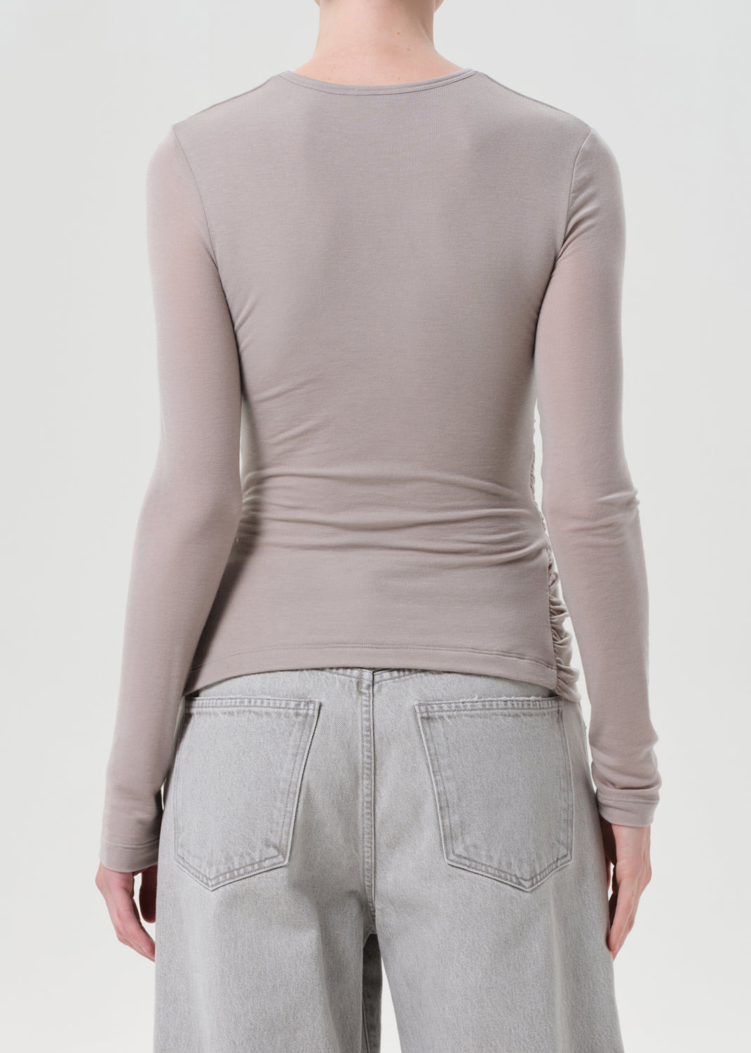 EVE TWIST TEE IN DOLPHIN - 2