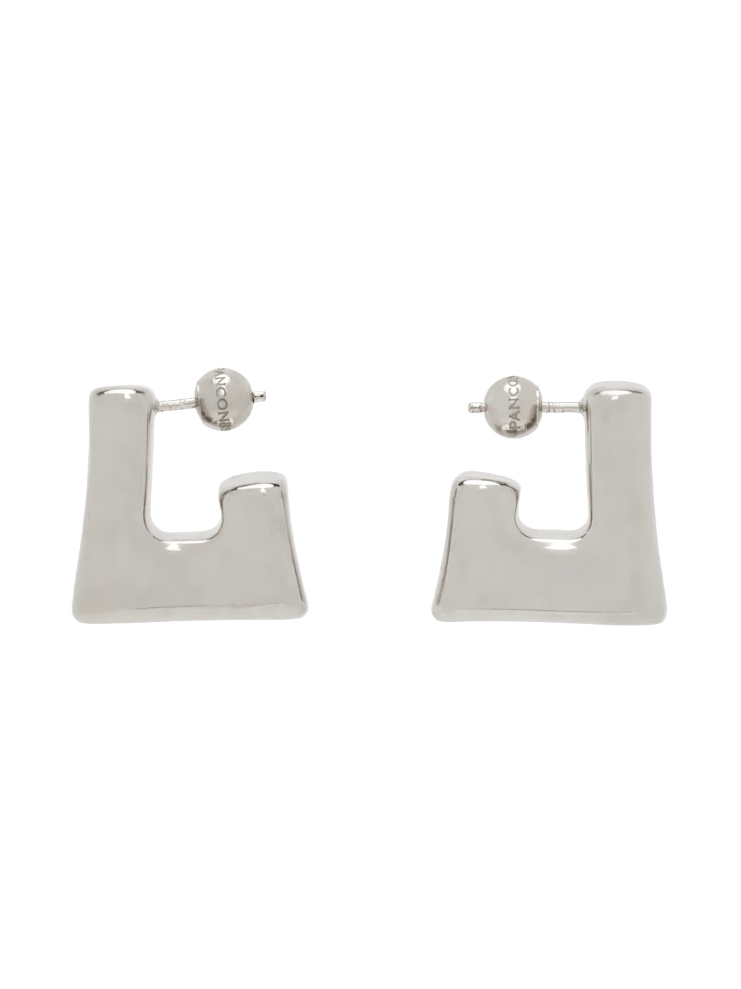 Silver Cubo Earrings - 1