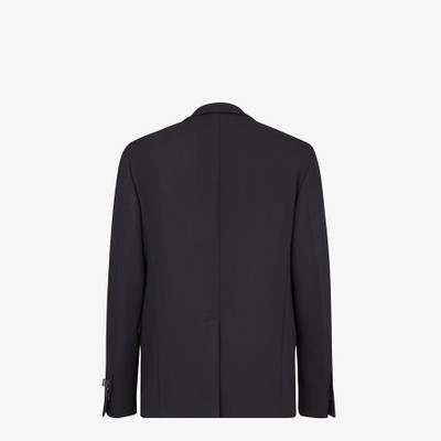 FENDI Black wool blazer outlook