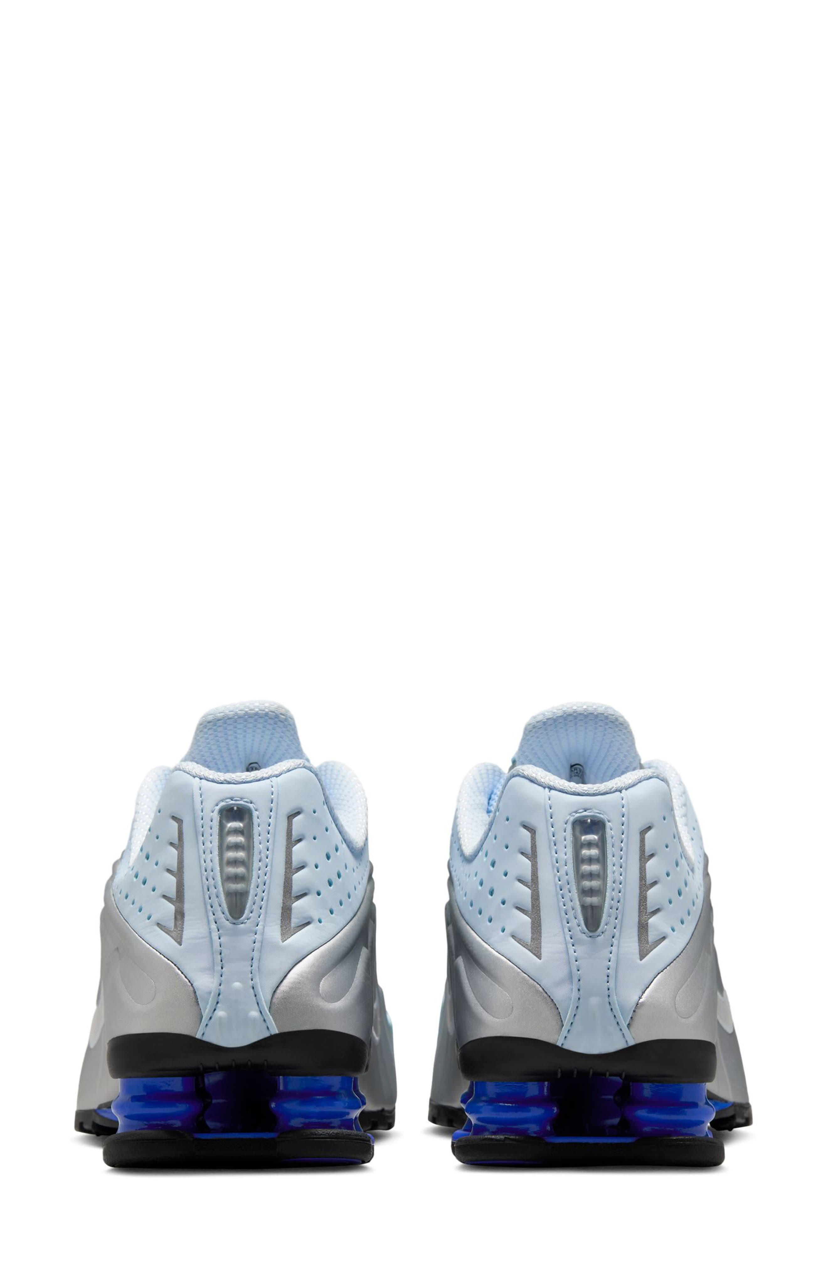 Nike Shox R4 Sneaker in Blue Tint/Silver/Racer Blue at Nordstrom - 5