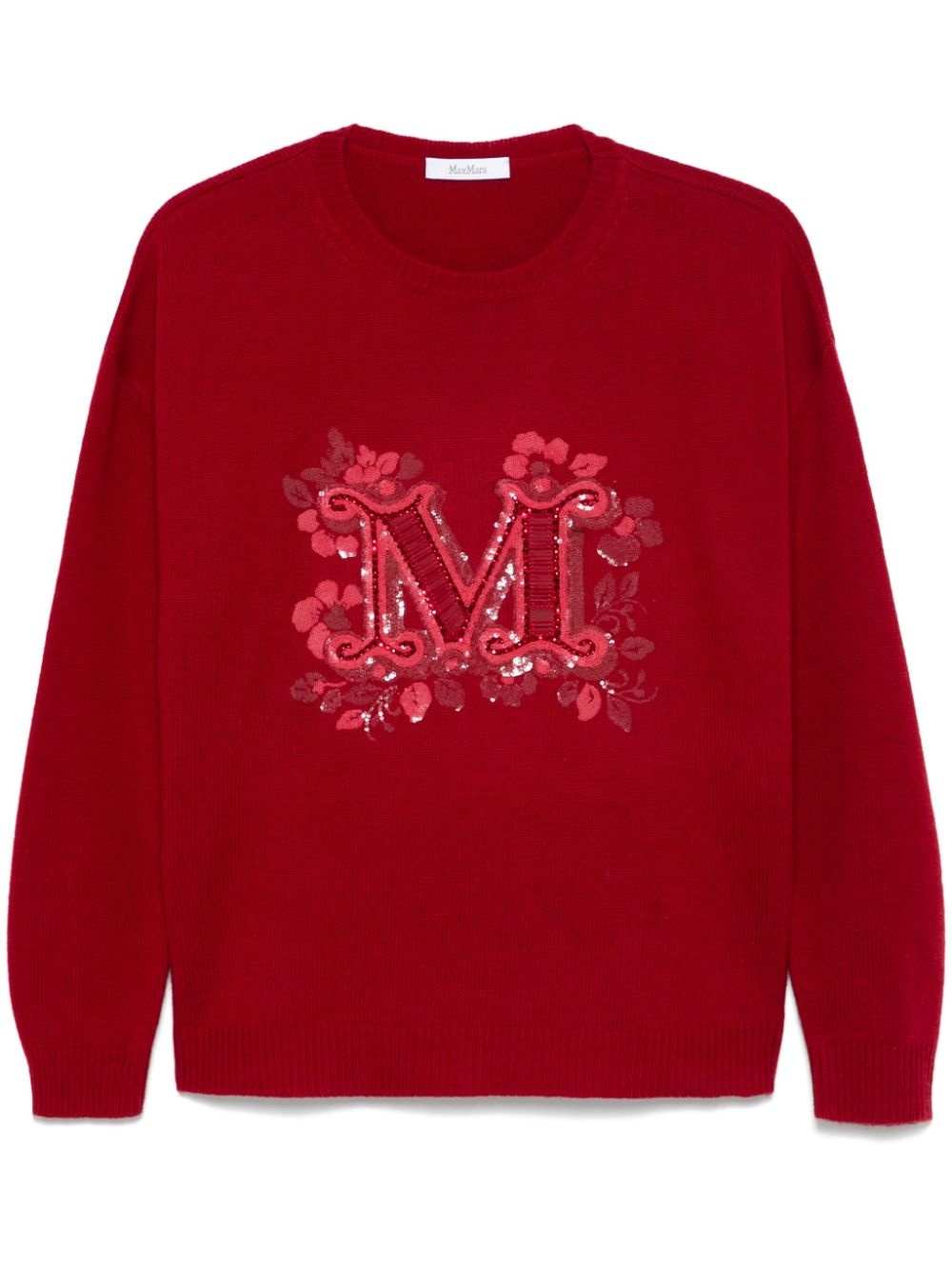 sequin-embellished sweater - 1
