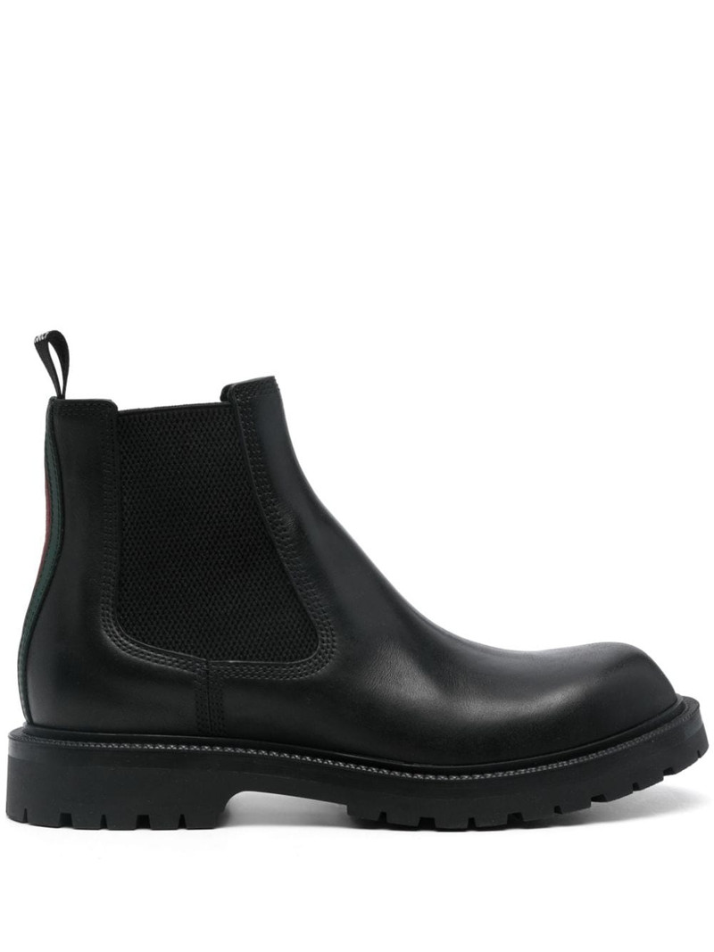 Web stripe-trim boots 1