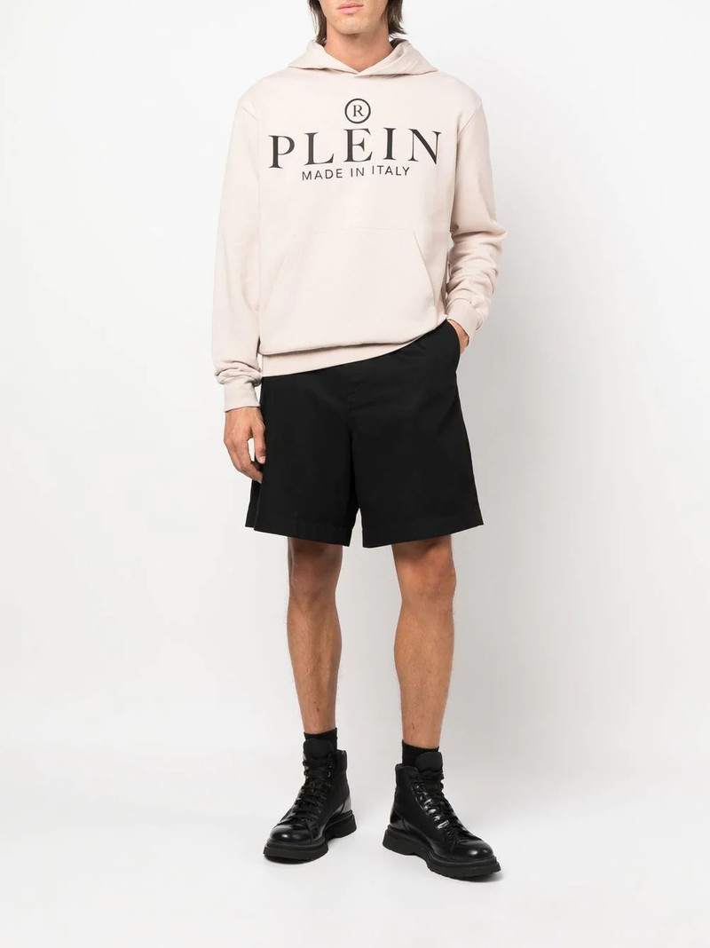 PHILIPP PLEIN logo-print pullover hoodie outlook