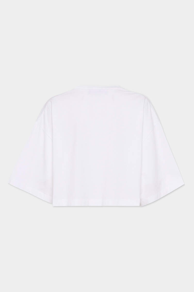 DSQUARED2 CROPPED OVERSIZE FIT T-SHIRT - 2