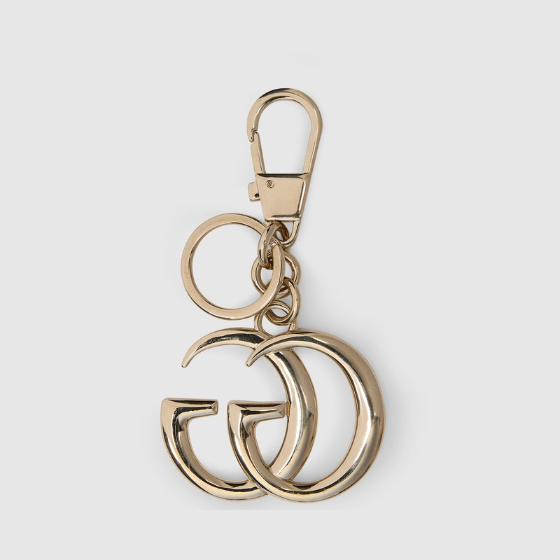 GUCCI Crystal Double G keychain outlook