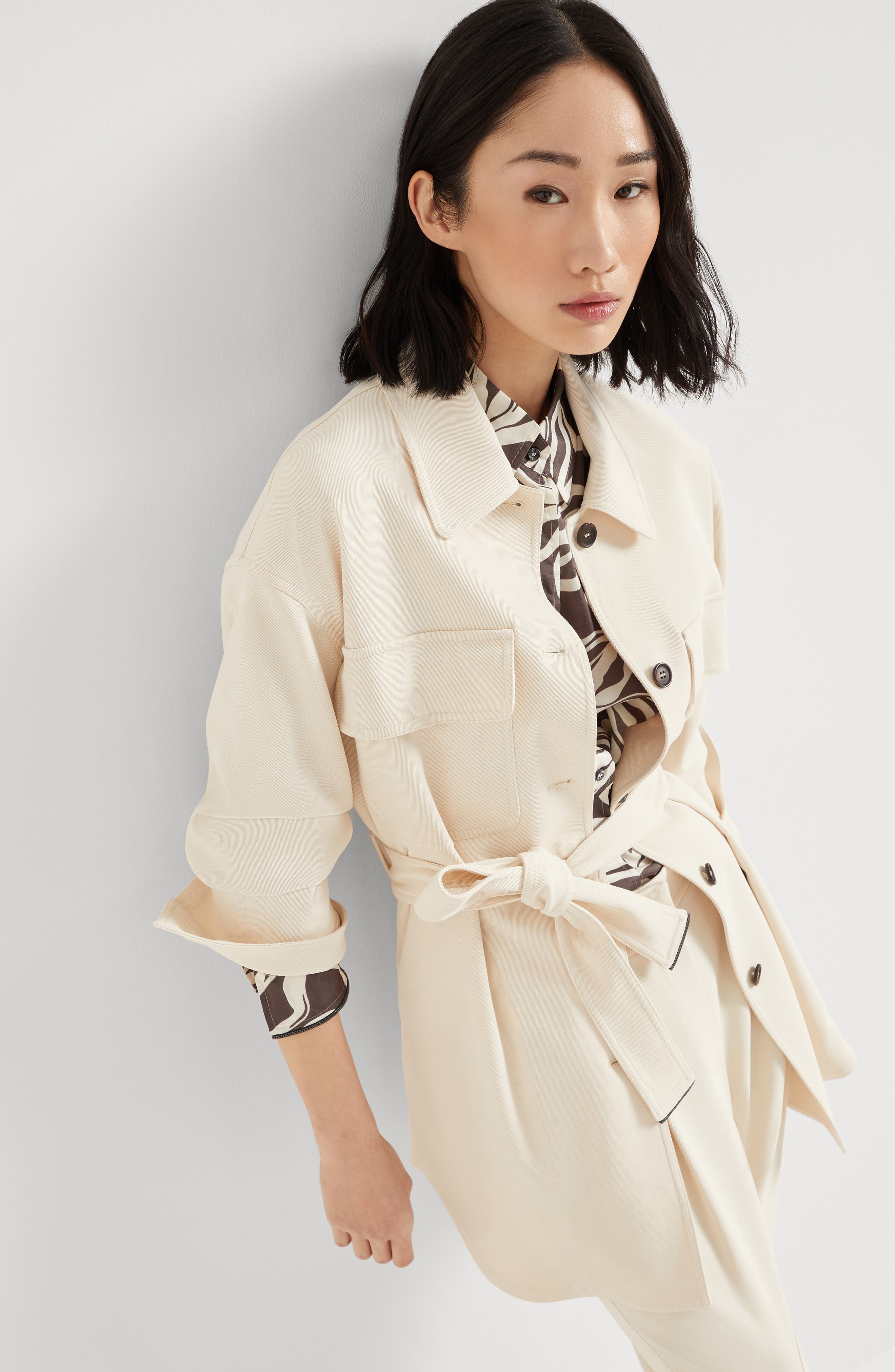 Brunello Cucinelli Twill blazer with monili in Panama at Nordstrom - 5