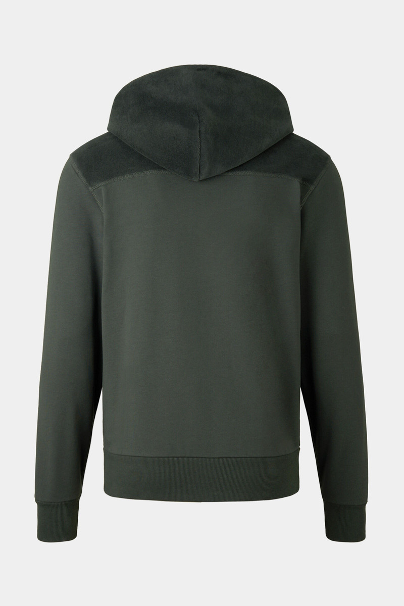 BOGNER Kano Sweatshirt jacket in Dark green outlook