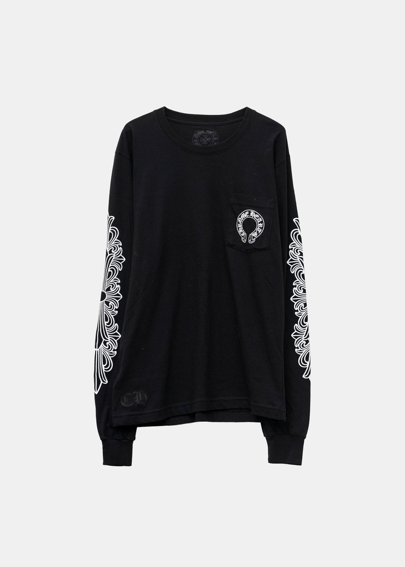 Chrome Hearts Cream Henley Open Leg Thermal Sweatpants 1