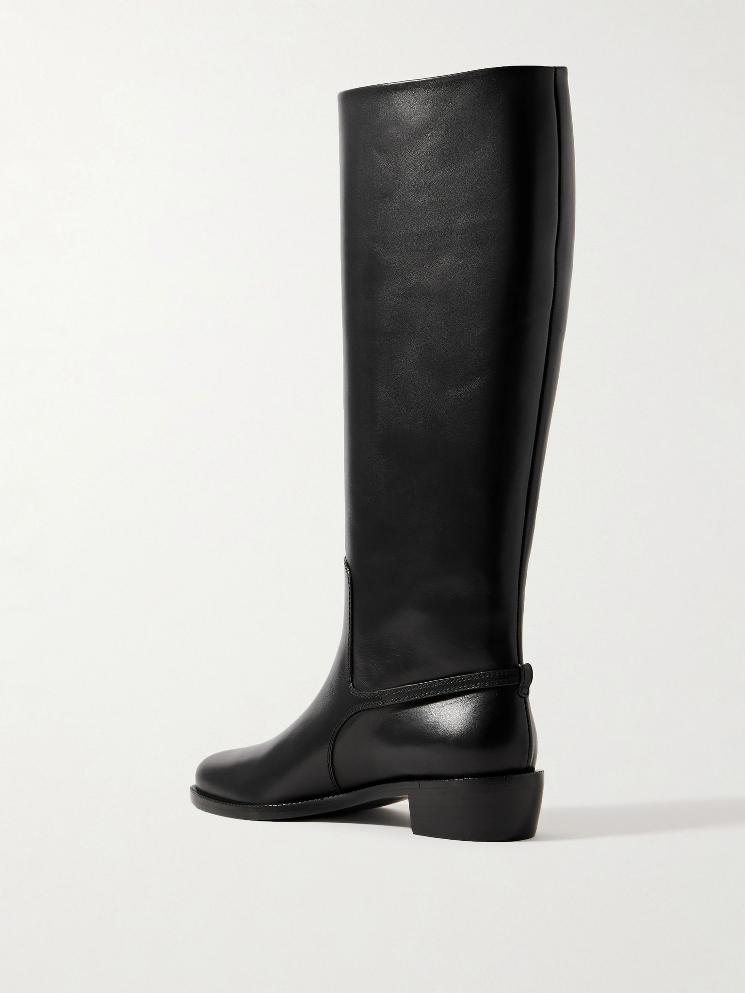 Therma embellished leather knee boots Black - 2