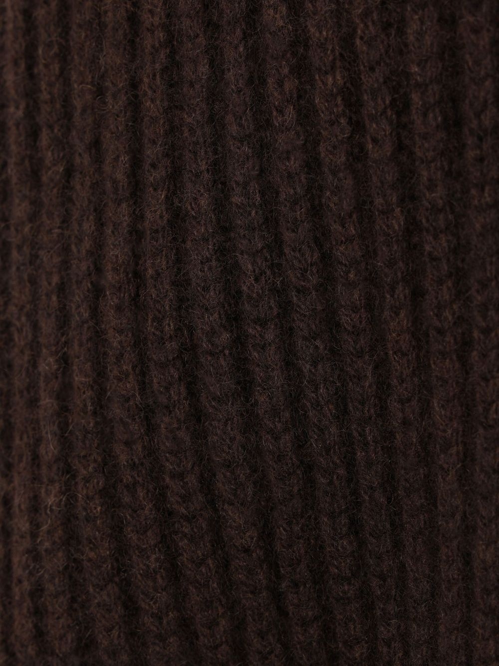 hooded ribbed cardigan - 4