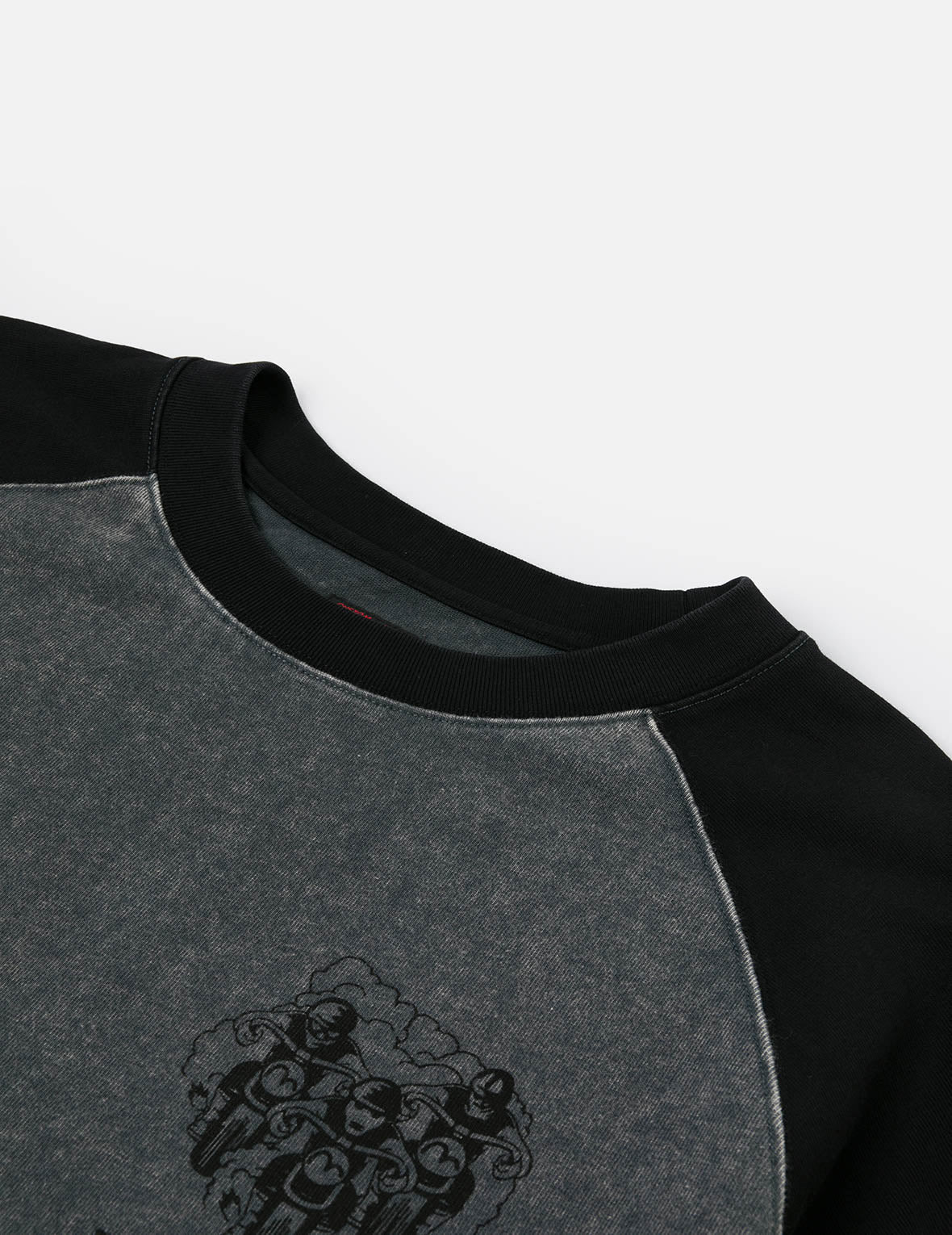 Retro Motocross Print Relax Fit Long-sleeve T-shirt - 9