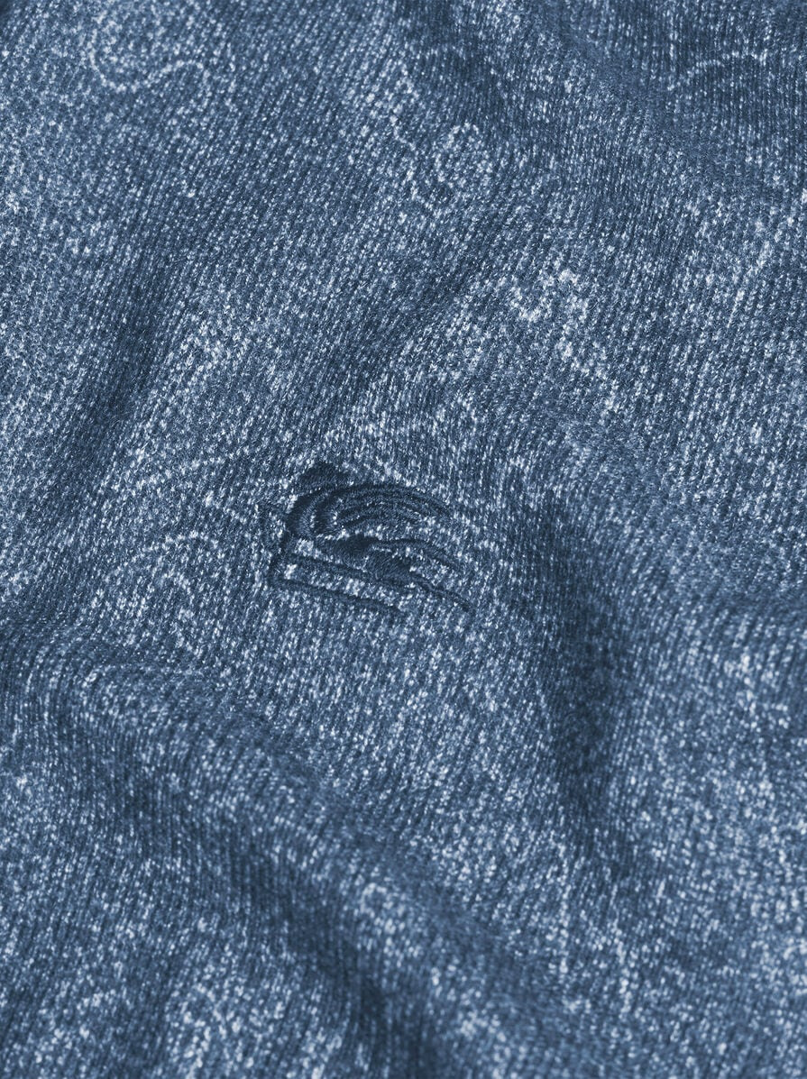 KNIT POLO-SHIRT WITH PAISLEY PRINT - 7