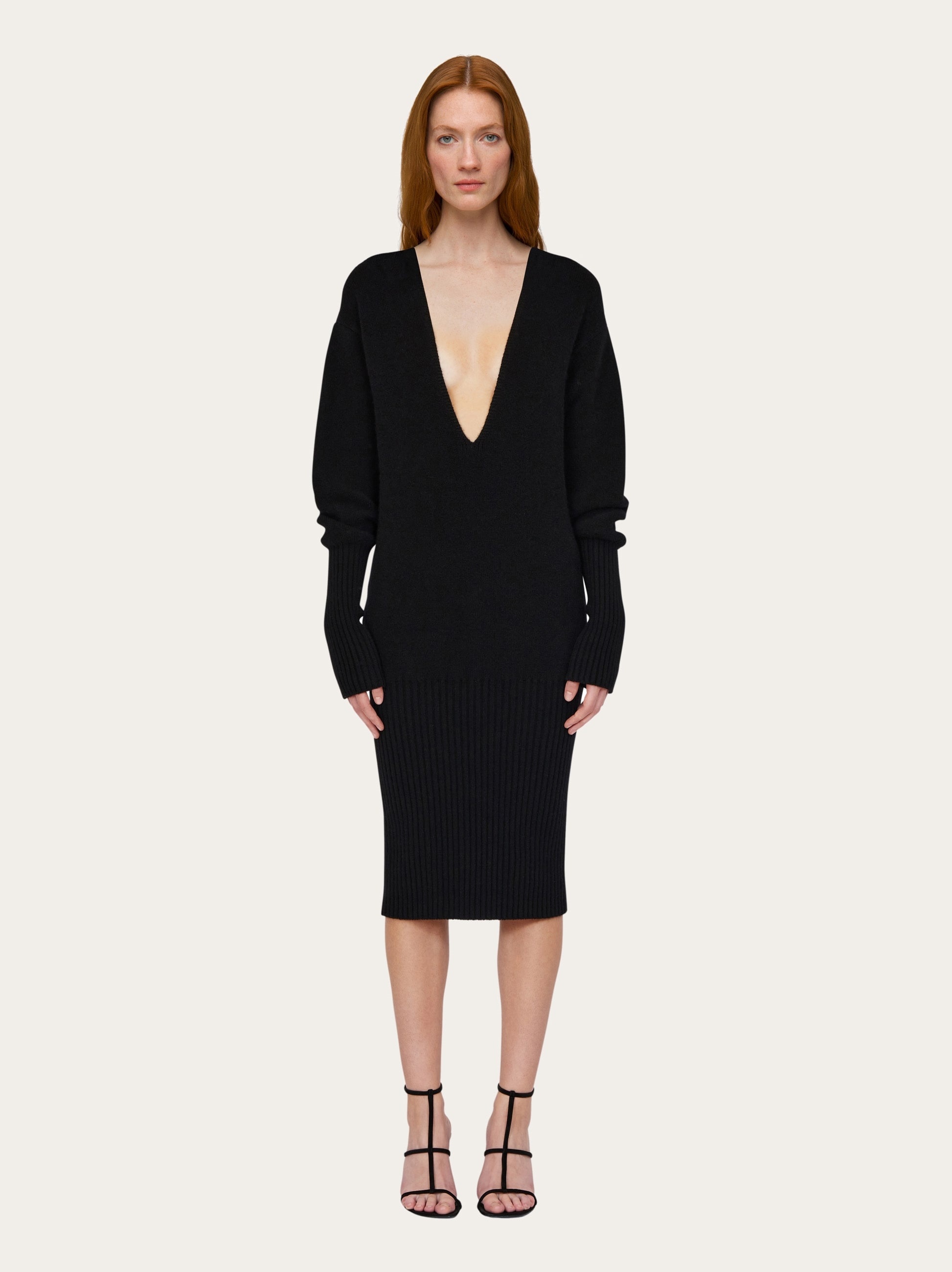 Knitted midi dress - 2