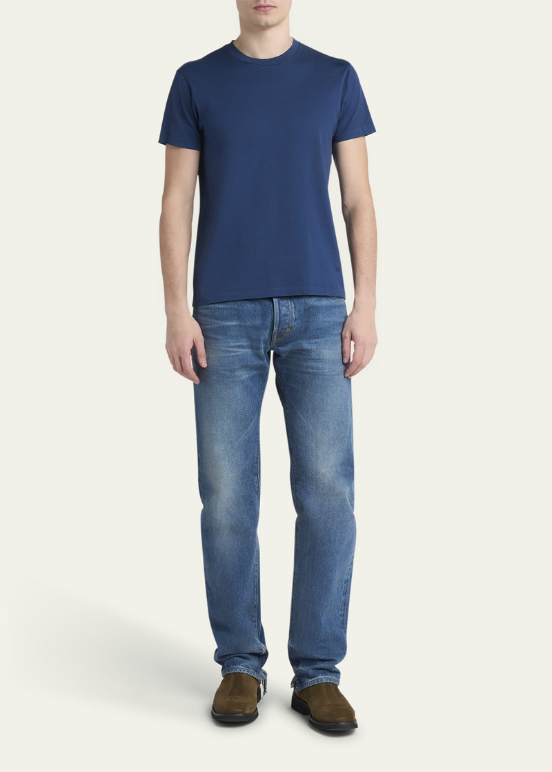 TOM FORD Men's Light Wash Selvedge Straight Fit Jeans outlook