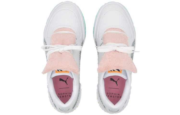 PUMA (WMNS) PUMA Cali Fur x Sophia Webster 'White Pink' 370119-01