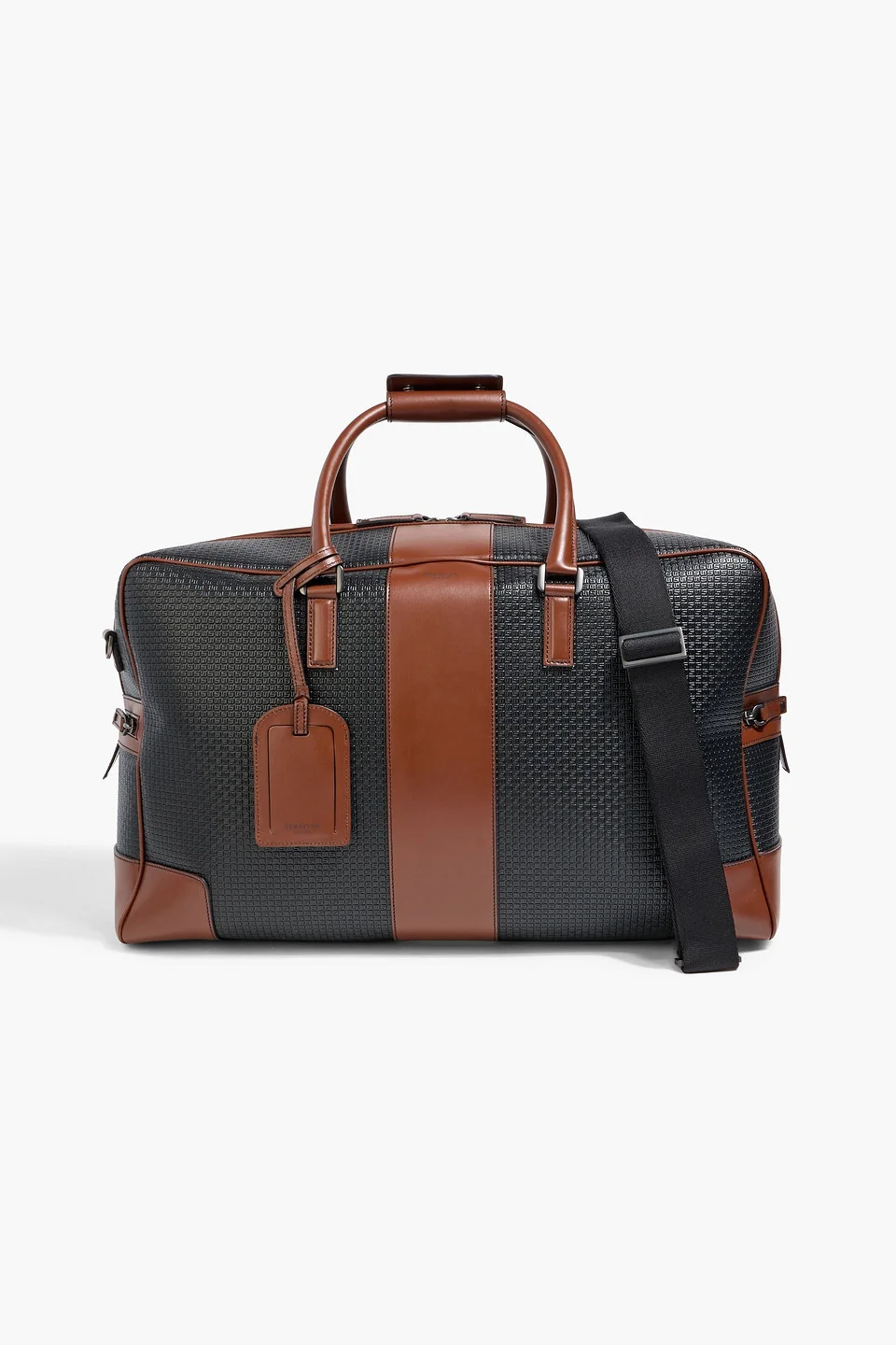 Embossed coated canvas duffle bag - 1