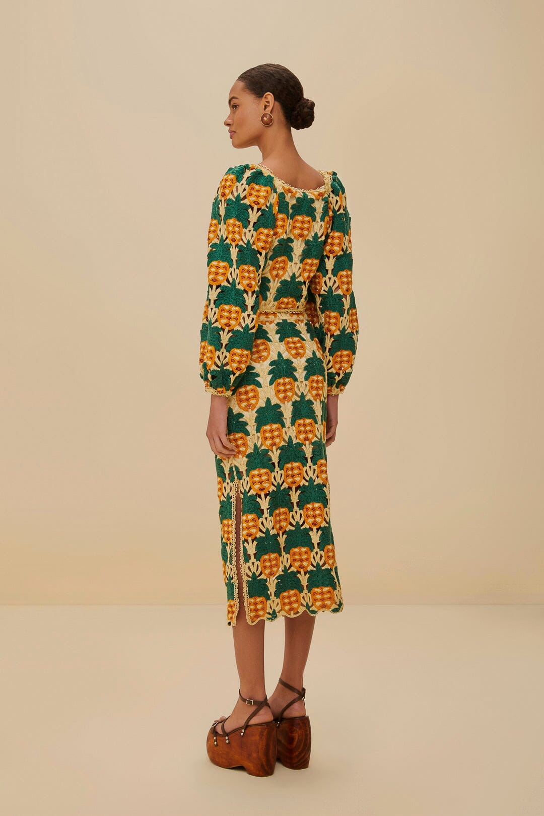 Sand Pineapple Crochet Skirt - 3