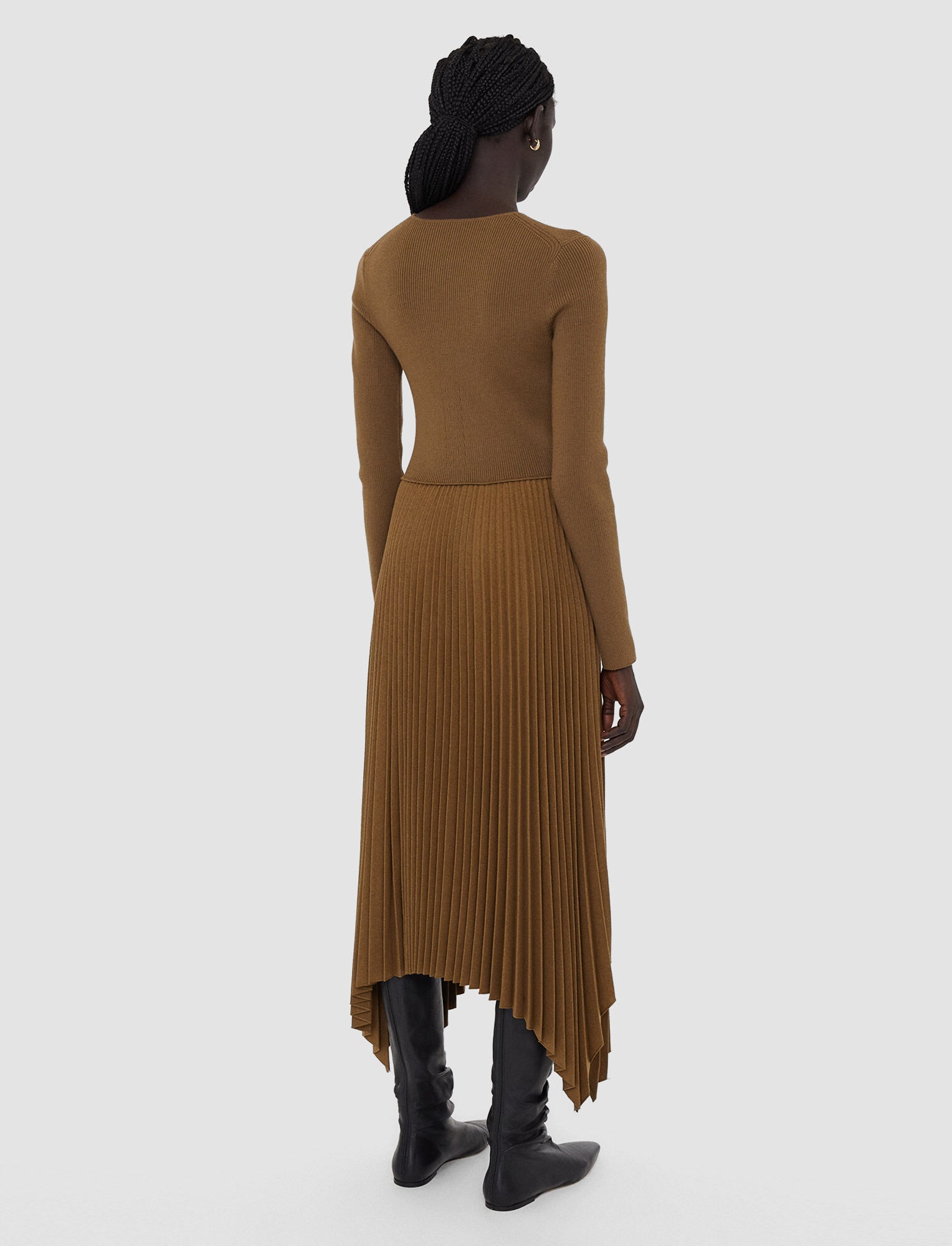 Pleated Flannel Deron Dress - 2